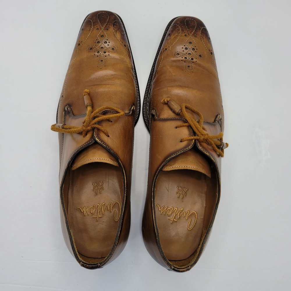 Mezlan Soprano Men's Brown Oxford Dress Shoes US Size 10 - Picture 5 of 8